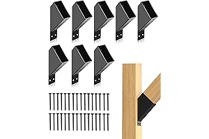 8 Pcs 45° Angled Pergola Bracket for 2x2/2x4 Wood Posts