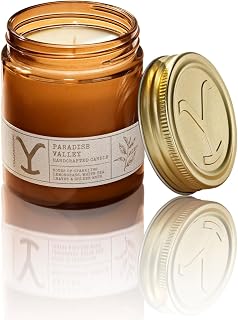 Yellowstone Scented Jar Candle by Tru Western, 8 oz - Paradise Valley