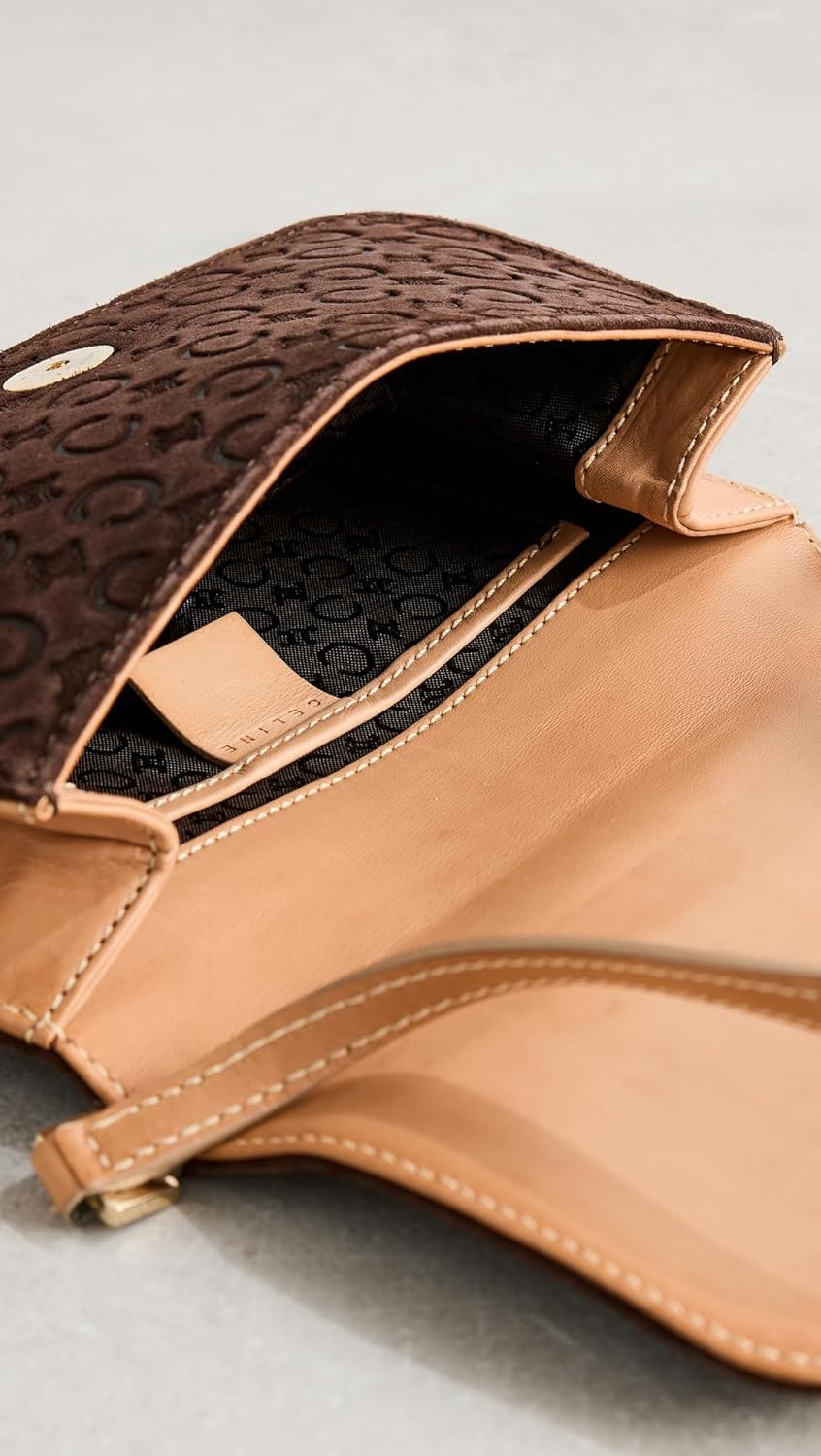 Celine Women's Pre-Loved Brown Suede Shoulder Bag - Image 2