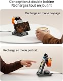 Chargeur Induction pour Samsung S26 Ultra, Station de Charge 3 en 1 pour Samsung S26+/S26/S25 Ultra/S24/Z Flip 7/Z Flod 7, Chargeur sans Fil pour Galaxy Watch 8/Ultra/7/6/5, Buds 4/Pro (No Adapter) - 4
