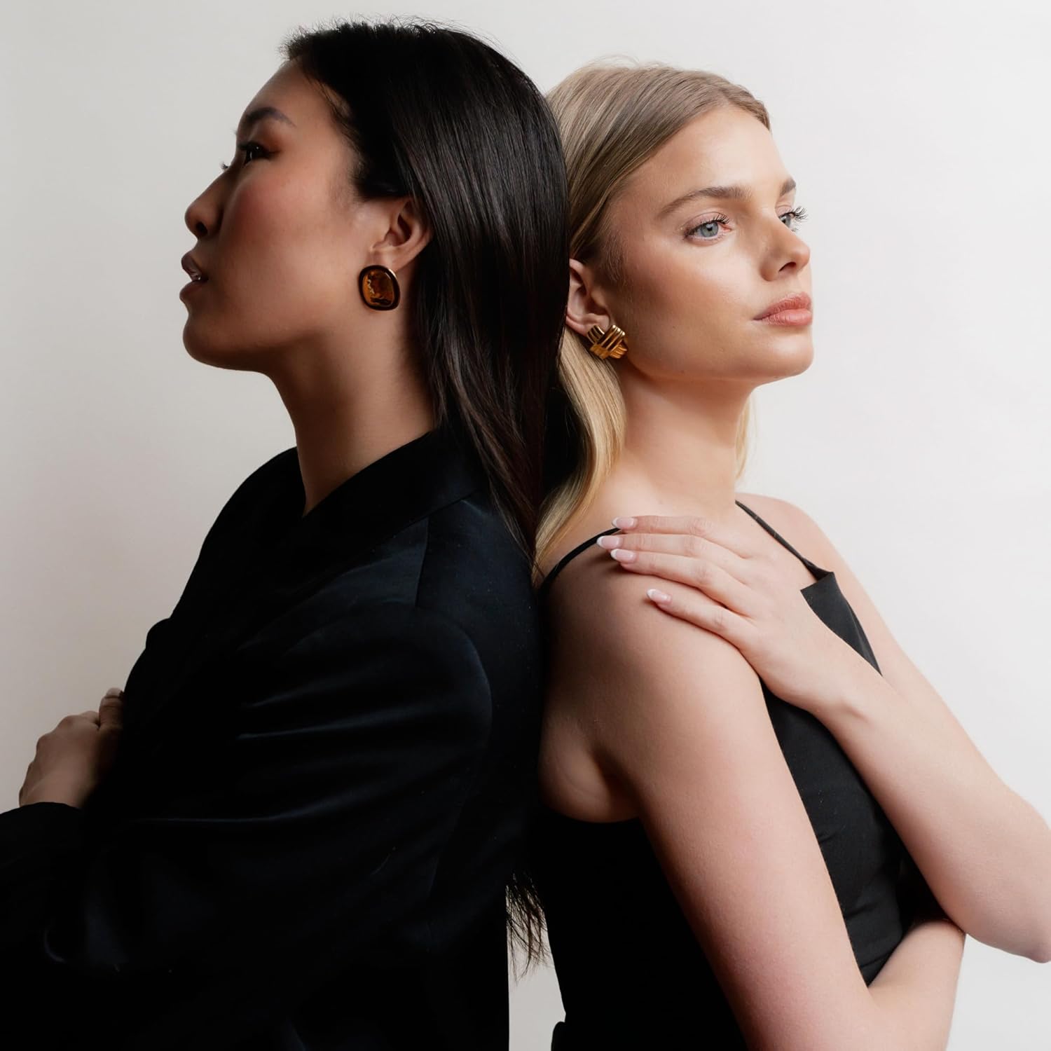 Hammered Gold & Maroon Oval Statement Earrings – Bold Lightweight Fashion Jewelry for Women - Image 6