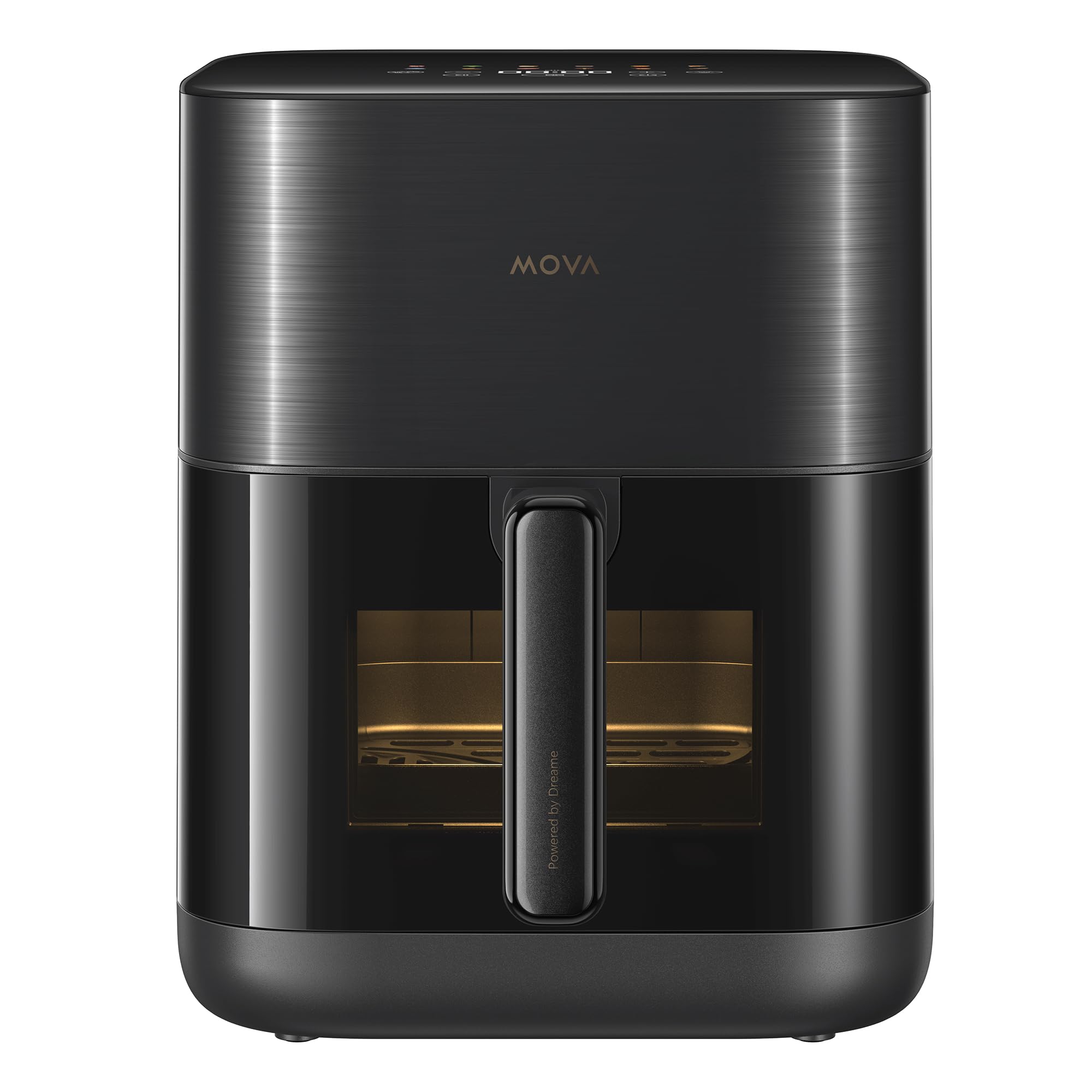 Mova FD10 Pro Friggitrice ad Aria, Friggitrice Senza Olio per Una Rapida Cottura Croccante, Grande da 6L, Interno in Metallo, Sistema a Doppio Riscaldamento, 11 Modalità Preimpostate