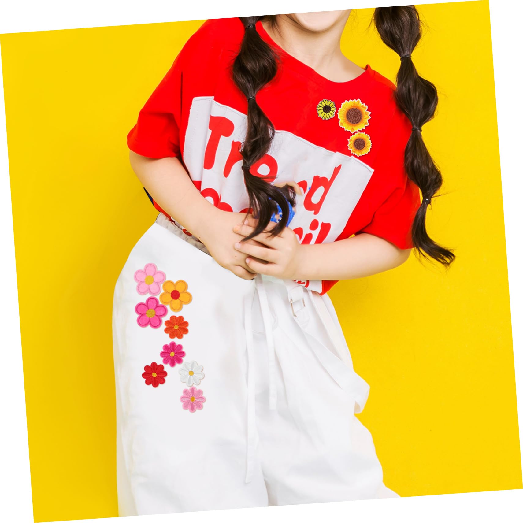 NUOBESTY 284pezzi Toppe Ricamate Patches Termoadesivi Per Riparazioni e Decorazioni Abbigliamento Borse e Applique Per Creatività e