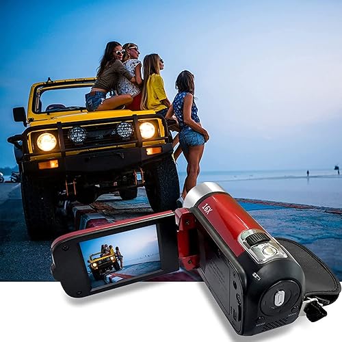 Miniatura 2 de Videocámara Cámara de vídeo Full HD 1080p Cámara de videocámara 16x Zoom digital Pantalla de rotación de 270 Cámara digital DV Resolución de video