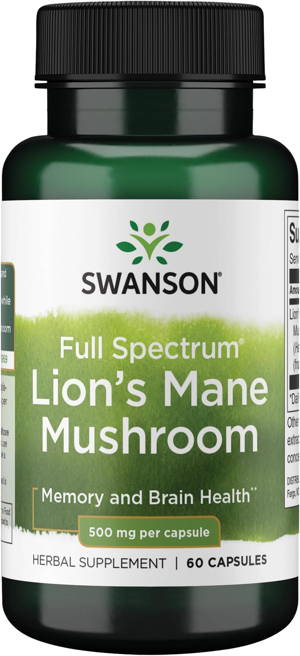 – Swanson Full Spec Lion's Mane Mushroom 60 Capsules