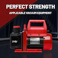 Vista 4 de PB Motor Tech - Bomba de vacío de una sola etapa de 4.5CFM 1/3HP, bomba de vacío de paletas rotativas de 110 V/60 Hz para sistemas HVAC