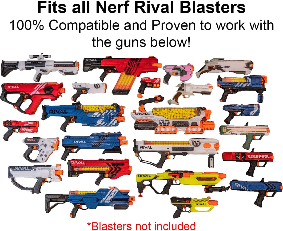 Munición Rival morada y verde para pistola de juguete (100 rondas