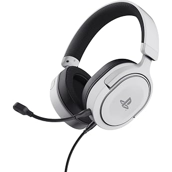 GXTrust Forta PS5 Gaming Headset Licensed for PlayStation 5 White | 1.2 m cable, 50 mm driver, 3D audio, 3.5 mm jack, removab