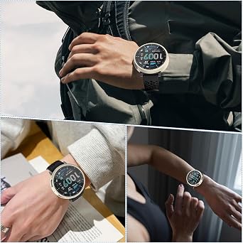 OVERSTEP オールインワンケース スケールデザイン & 強化ガラス Amazfit Active Max用 ハードPCカバー スクリーンプロテクター付き 傷防止 落下防止 光沢アイボリーホワイト