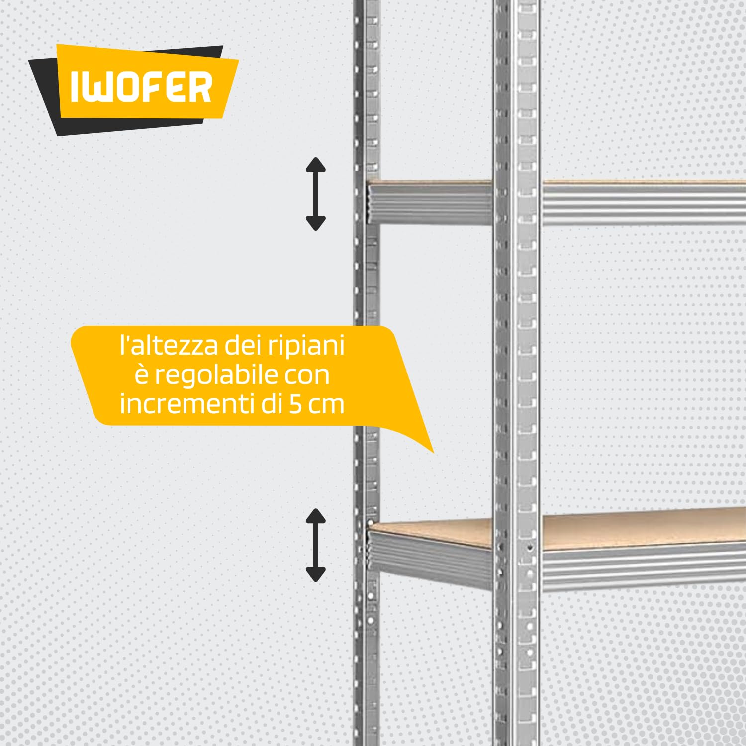 Set 2 Scaffali in Metallo 180x90x40 cm per Carichi Pesanti 875 kg - 175 kg per Ripiano Scaffalatura 5 ripiani per Magazzino Garage (2)