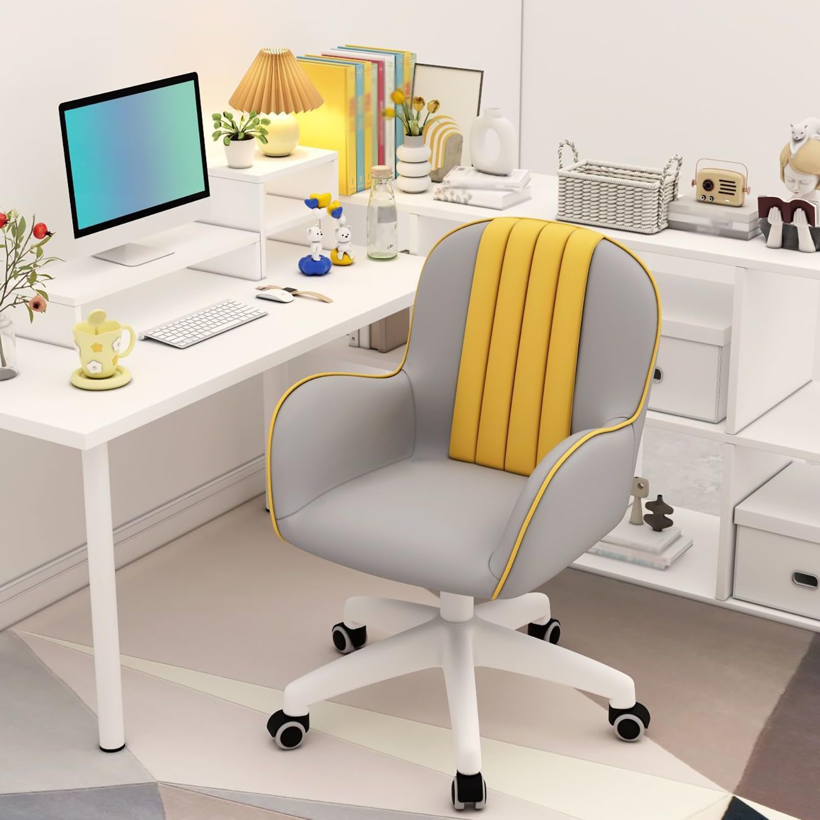 Chaise pivotante réglable en hauteur fauteuil bureau inclinaison LWX