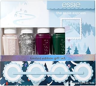 Esie Salon-Quality Nail Polish, Vegan, 4 Piece Longwear Nail Polish Set, The Express: Polar Bolds, 1 Kit