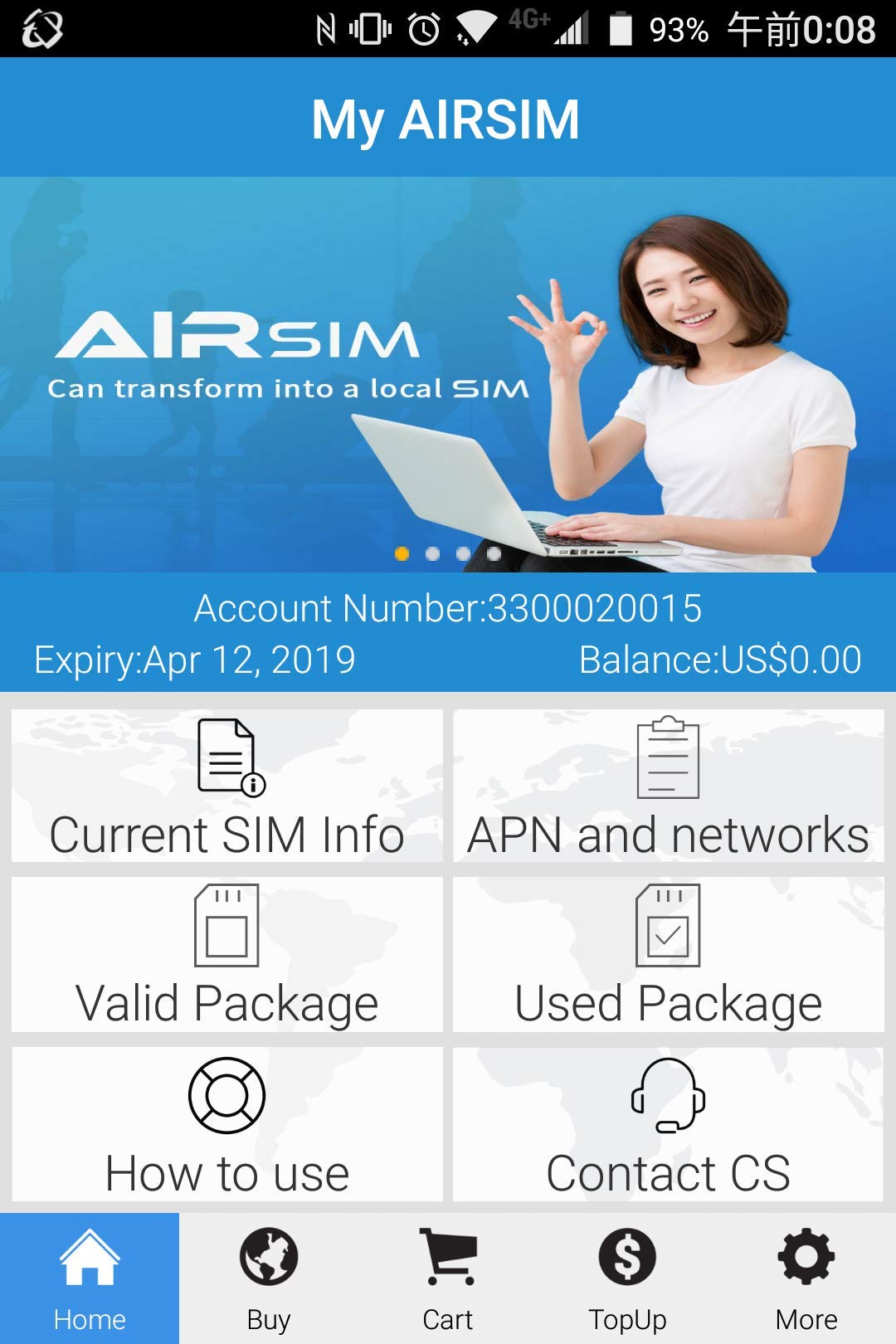 Amazon.co.jp: airSIM グロバール SIM (132カ国以上対応) 繰り返し