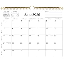 Wall Calendar 2026-2027 - June 2026 - December 2027, 19 Monthly Calendar 2026-2027, 14.6" x 11.42", with Large Daily Blocks, Thick Paper, Holidays, Weeks Numbers& Notes, Minimalist Design