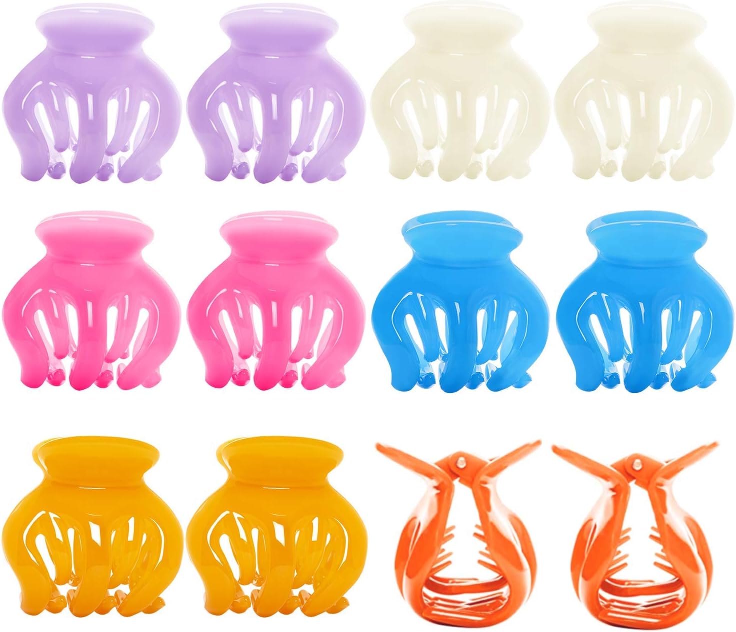 RC ROCHE ORNAMENT 12 piezas para mujer pulpo garras mandíbula calabaza horquillas entrelazadas