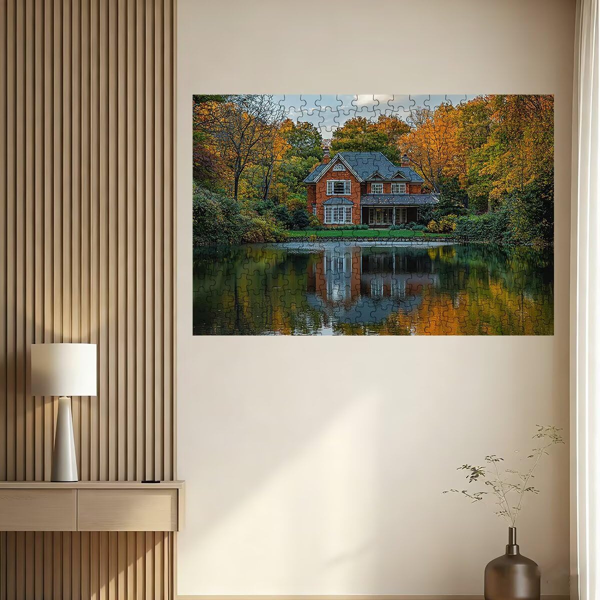 Puzzle 1000 elementów, las, 1000 elementów, puzzle z ekskluzywnym pudełkiem do pakowania, Impossible Klasyczne puzzle dla dorosłych, drewniane puzzle, kolorowa dekoracja, salon, prezenty dla mężczyzn