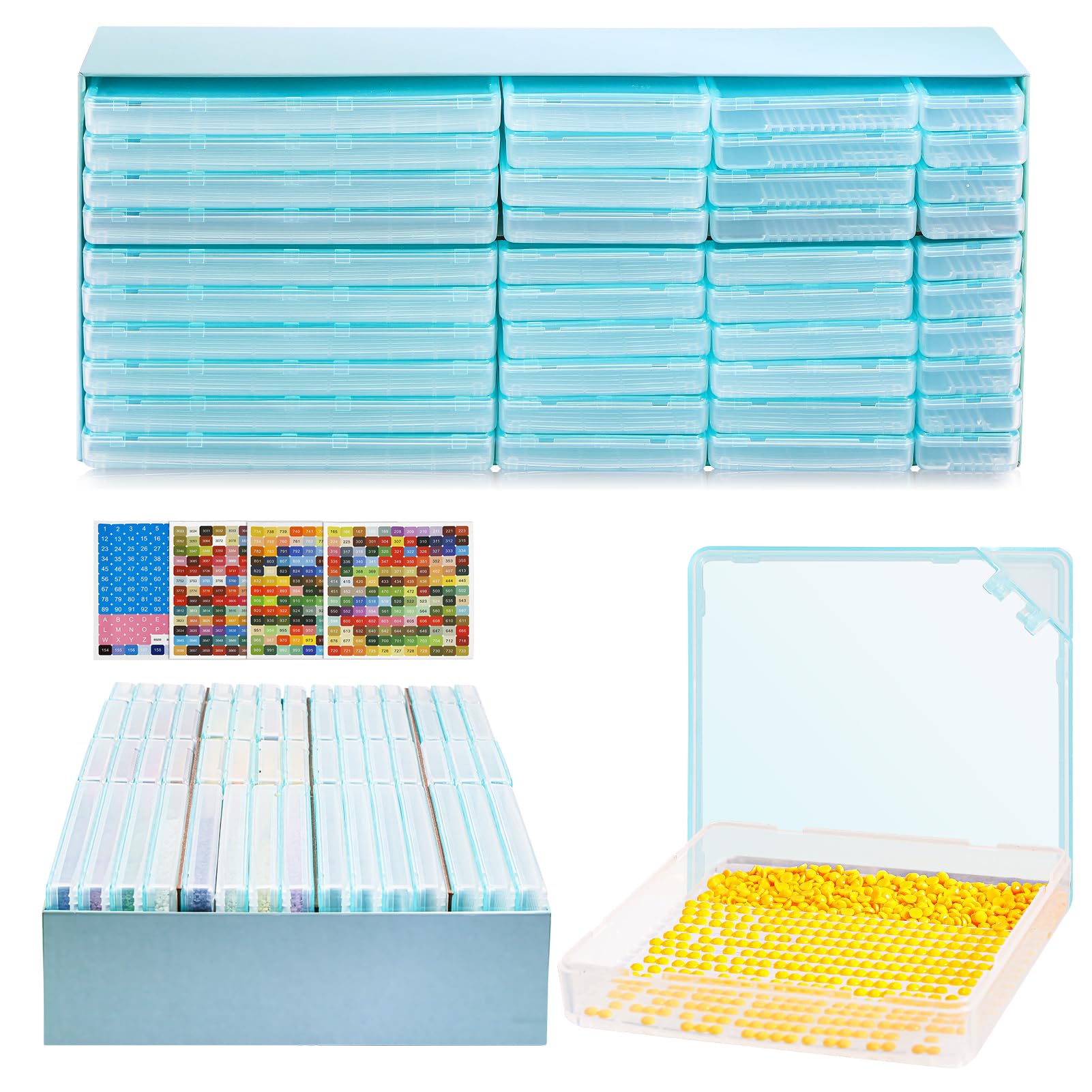 Rangement pour arrangement de diamants Caydo contre la perte de strass