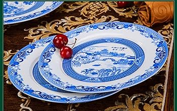 Amazon.co.jp: パーティー食器プレートボウル56ピースボーンチャイナ