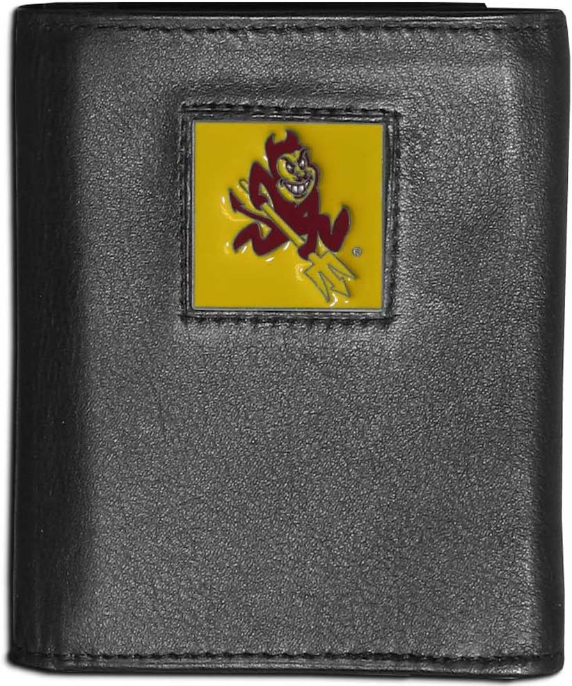 Siskiyou Sports NCAA unisex Deluxe Leather Tri-fold Wallet
