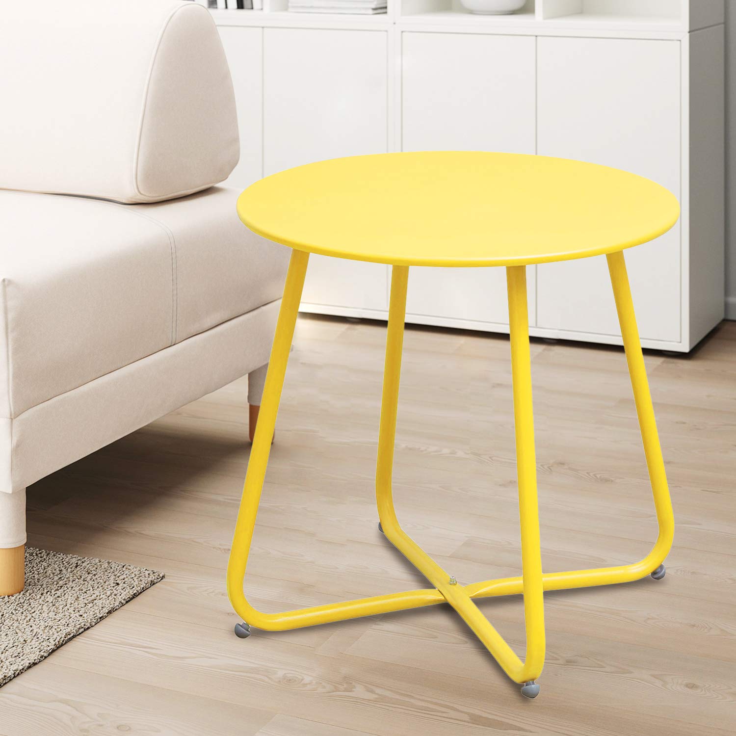 グラオ　サイドテーブル Amazon｜INOVIX スチールパティオテーブル グランドスチール テラス