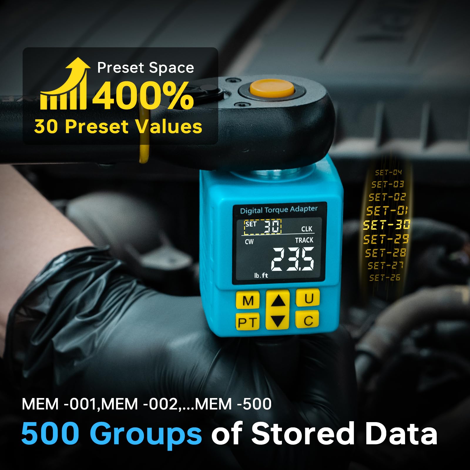 Upgrade 1/2" Digital Torque Adapter for Car, 12.5-250 Ft-lb (±2% Accuracy) — Amazon image 4