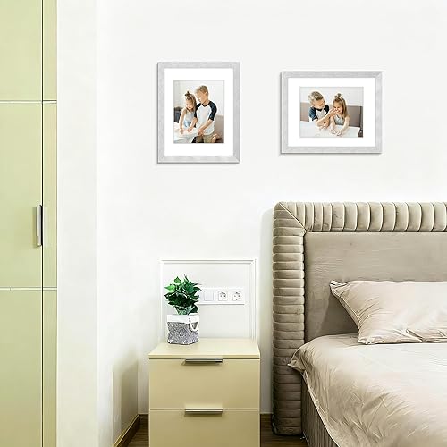 Miniatura 42 de Picrit - Juego de 12 portarretratos de 5 x 7 pulgadas para colgar en la pared o exhibir sobre una mesa, para fotos de 4 x 6 con paspartú o 5 x 7