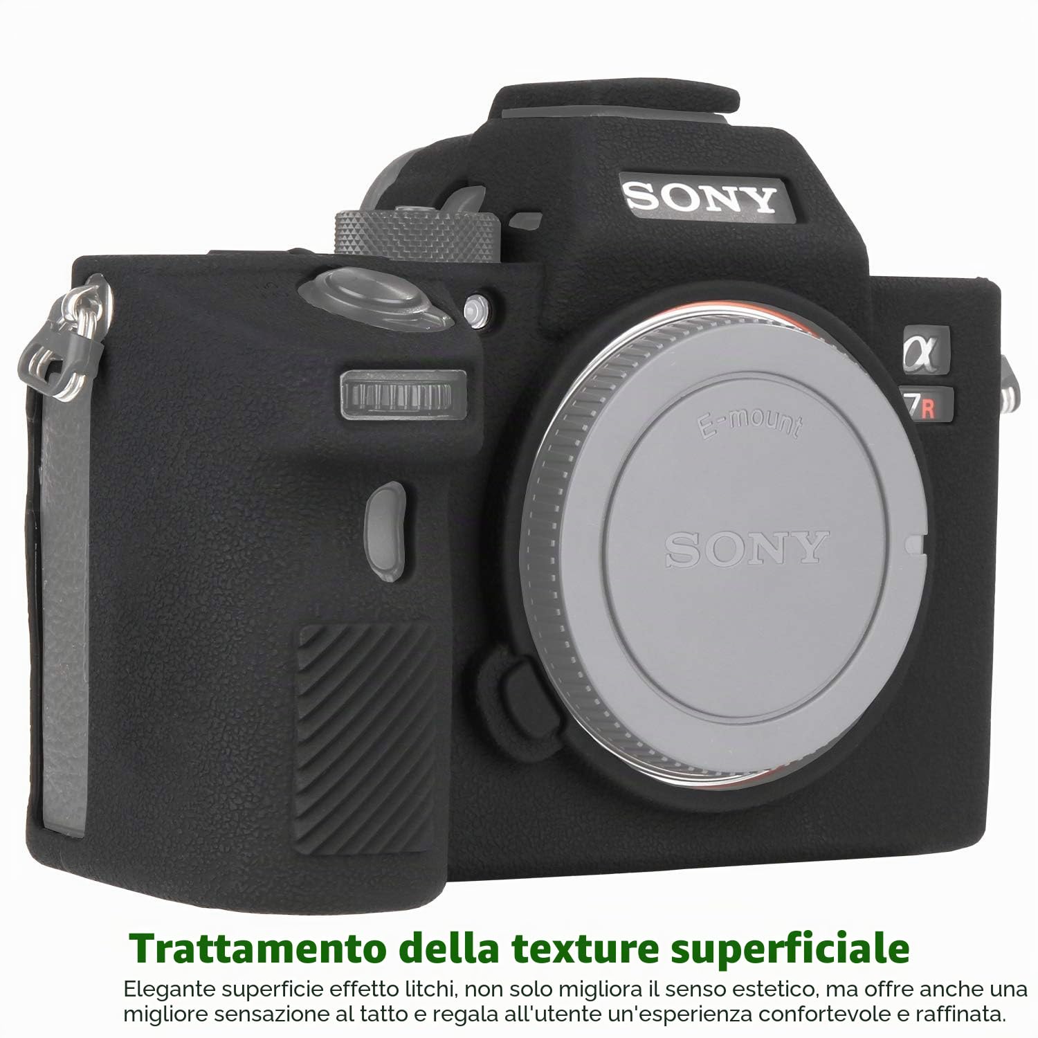 Easy Hood Custodia per Fotocamera Sony Alpha 7III,Antigraffio | Custodia in Silicone Morbido,Leggera,Protezione da Viaggio