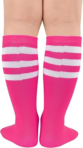 Miniatura 4 de American Trend Calcetines de béisbol para niños pequeños, calcetines de fútbol para niños, calcetines atléticos de tubo para niñas y niños,