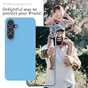 YATWIN Silicone Back Case for Samsung Galaxy S24 FE, Soft-Touch Phone Back Cover for Samsung Galaxy S24 FE - Sky Blue gallery image