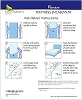 Vista 7 de Paquete - 2 artículos: Protector de colchón Queen con cremallera + funda de somier Queen