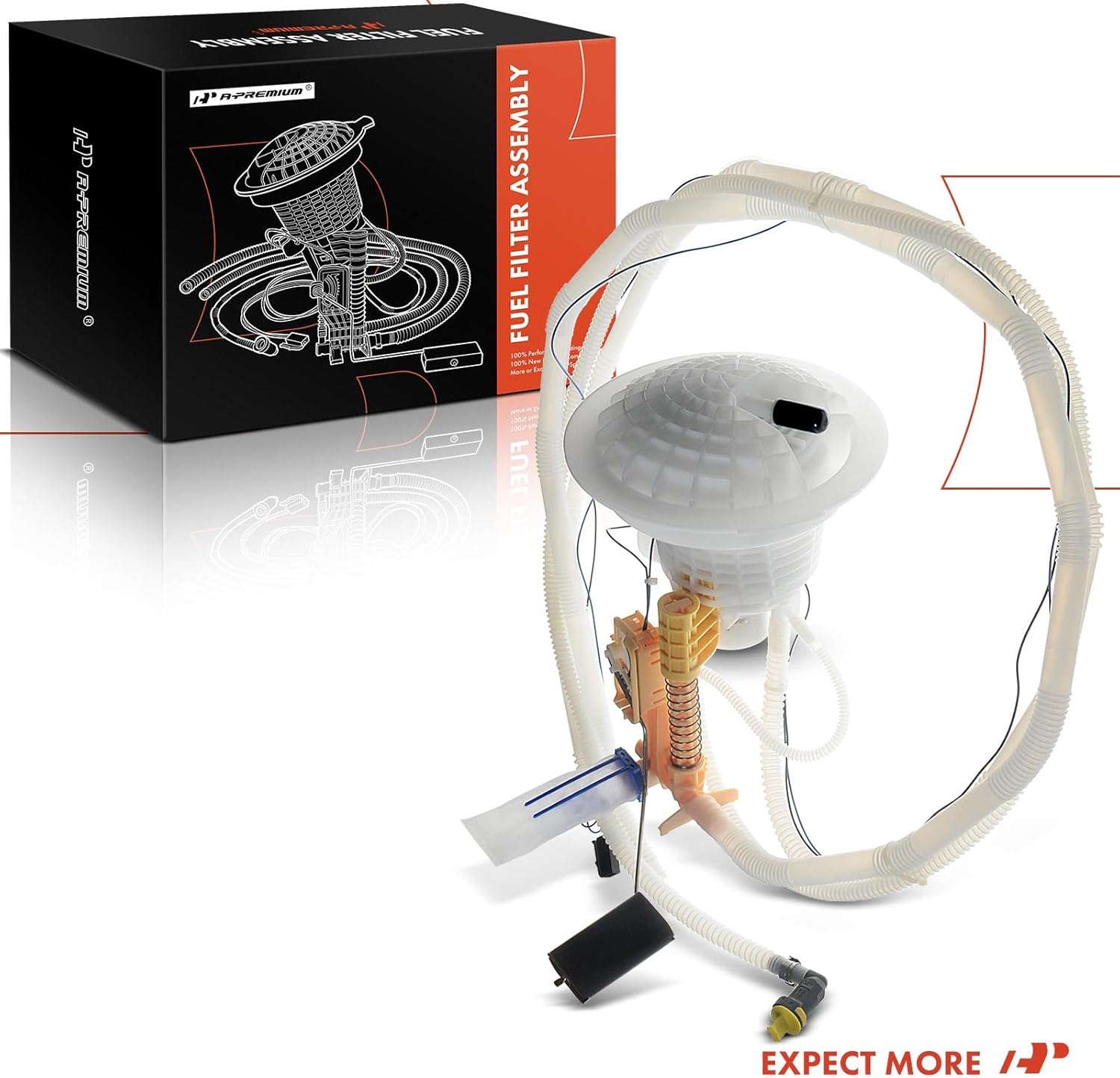 A-Premium Rear Fuel Filter Assembly with Sending Unit Compatible with Mercedes-Benz GL450, GL550, ML350, ML500, ML550, R350, R500, 2006 2007 2008, 4.6L 4.7L 5.5L, Left Side, Replace# 251470009064