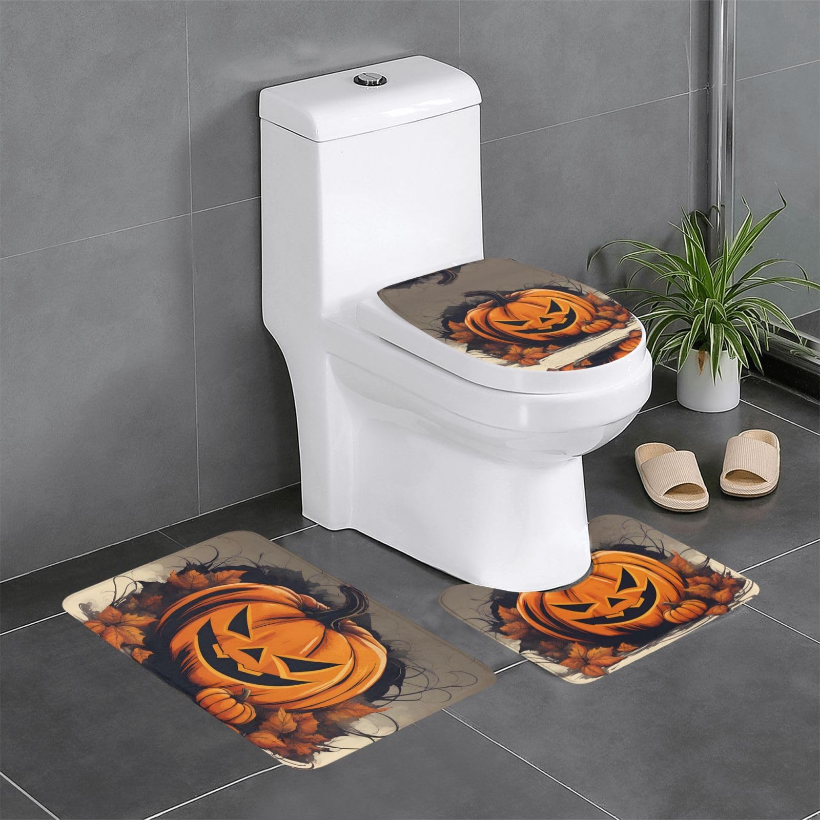 Tapis de bain antidérapants pour éviter les glissades avec style Halloween