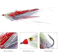 Vista 2 de Goture - Pesca con mosca, trucha, moscas de pesca con mosca, señuelo de pesca con mosca, serpentina, camarones minnow para pesca con mosca