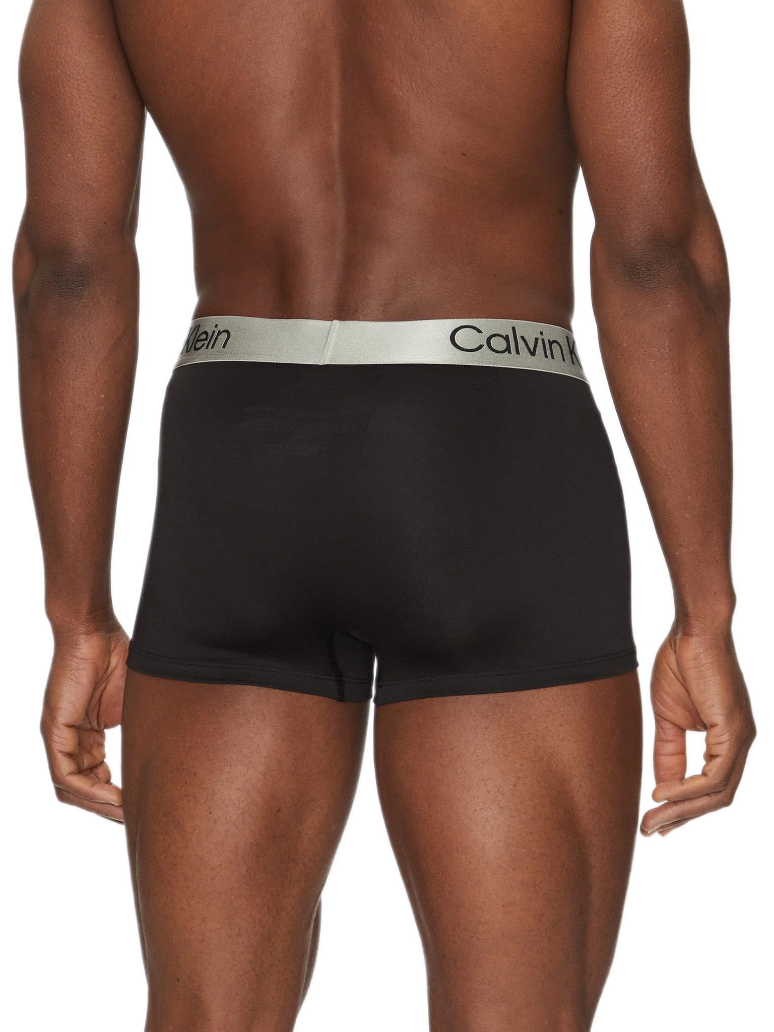 Calvin Klein Uomo Confezione da 3 Boxer in Microfibra Spazzolata, Black, XL