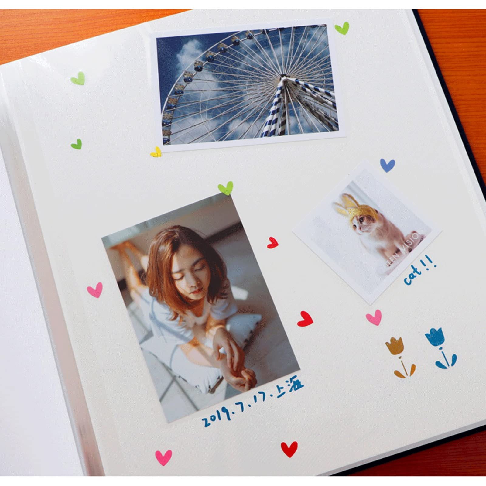 Album De Fotos Bricolaje Pegar el álbum de película del álbum Manual del libro del álbum de arte Amantes Romance Memorial Libro Creativo Libro de álbum familiares de gran capacidad álbumes De Fotos