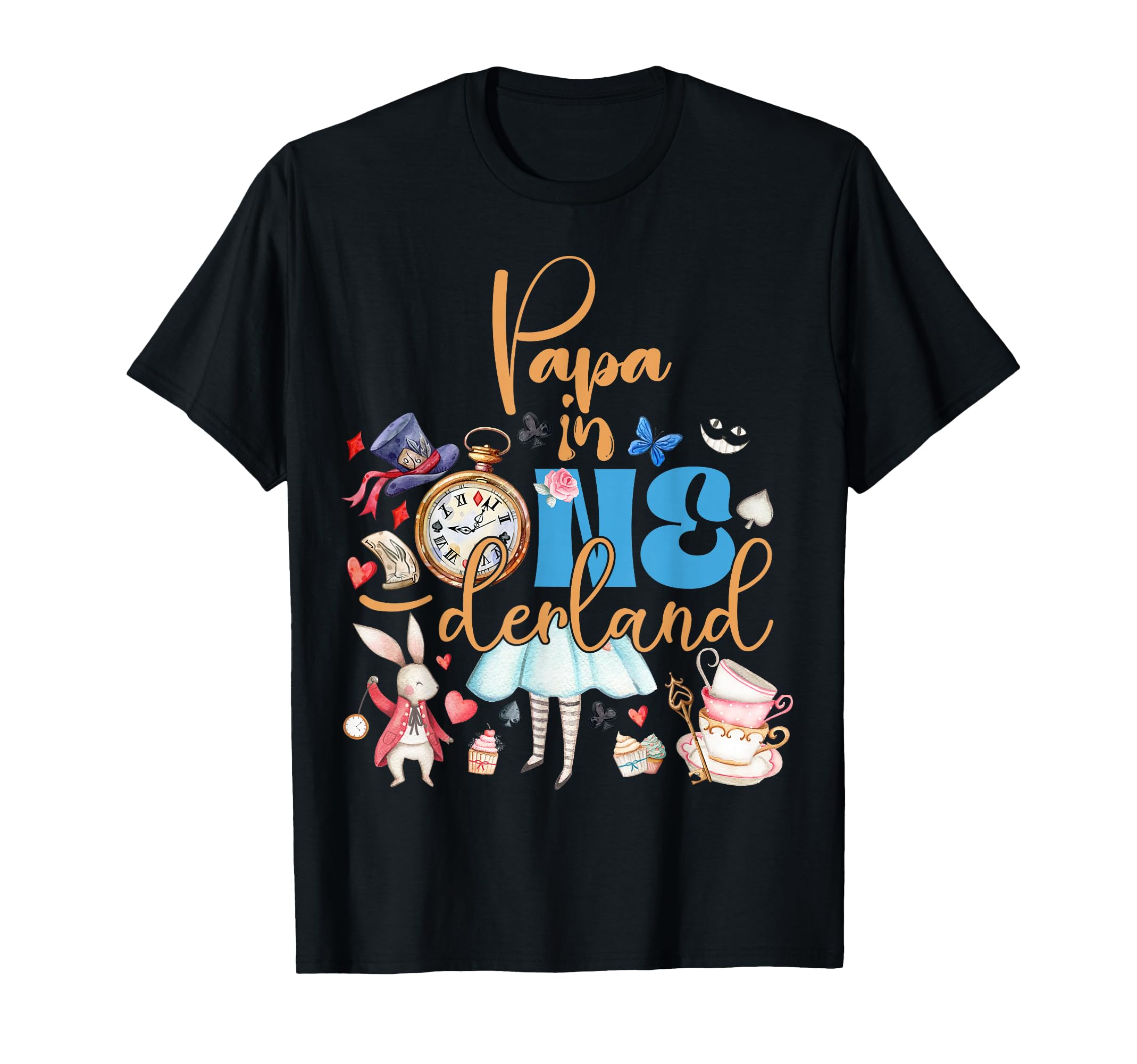 Alice Papa in ONEderland Birthday Family T-Shirt