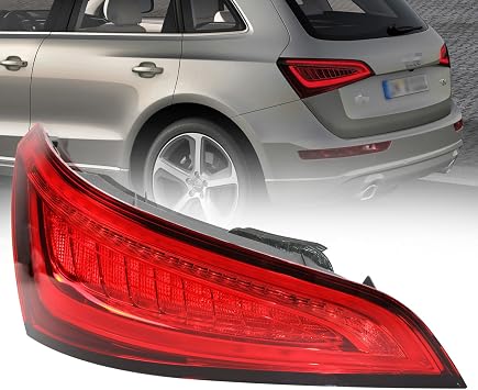 LED Tail Light Assembly Compatible With 2013-2017 Audi Q5 Taillight Tail Lamp Brake Lamp Rear Light Backup Light Replacement Left Driver Side Partslink#8R0945093D