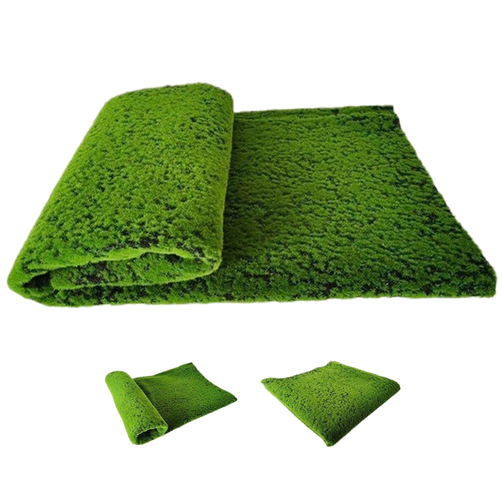 Fausse mousse artificielle en tapis doux 39x39 pouces pour fausse mousse murale