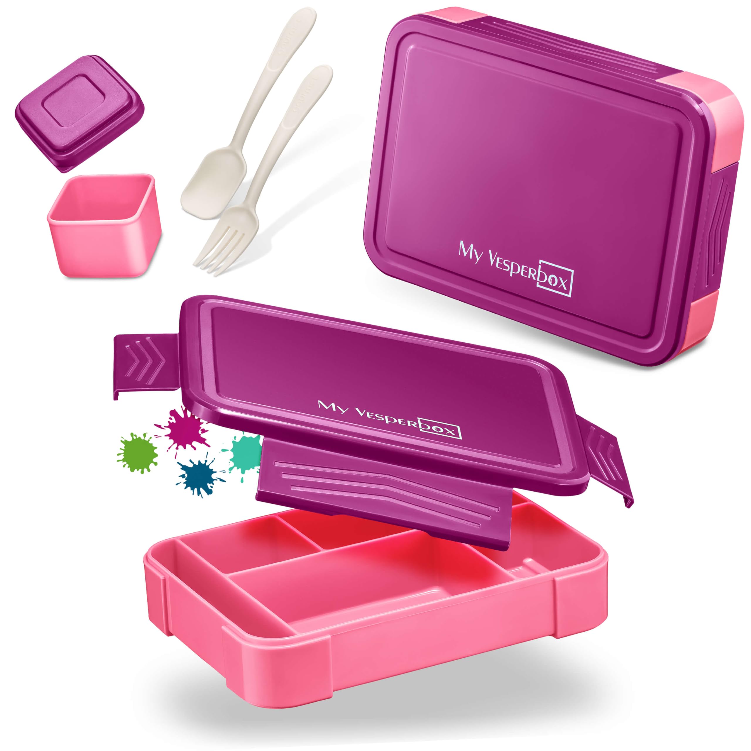 My Vesperbox Lunchbox Für Kinder - Robust & Praktisch Mit 4-6 Fächern