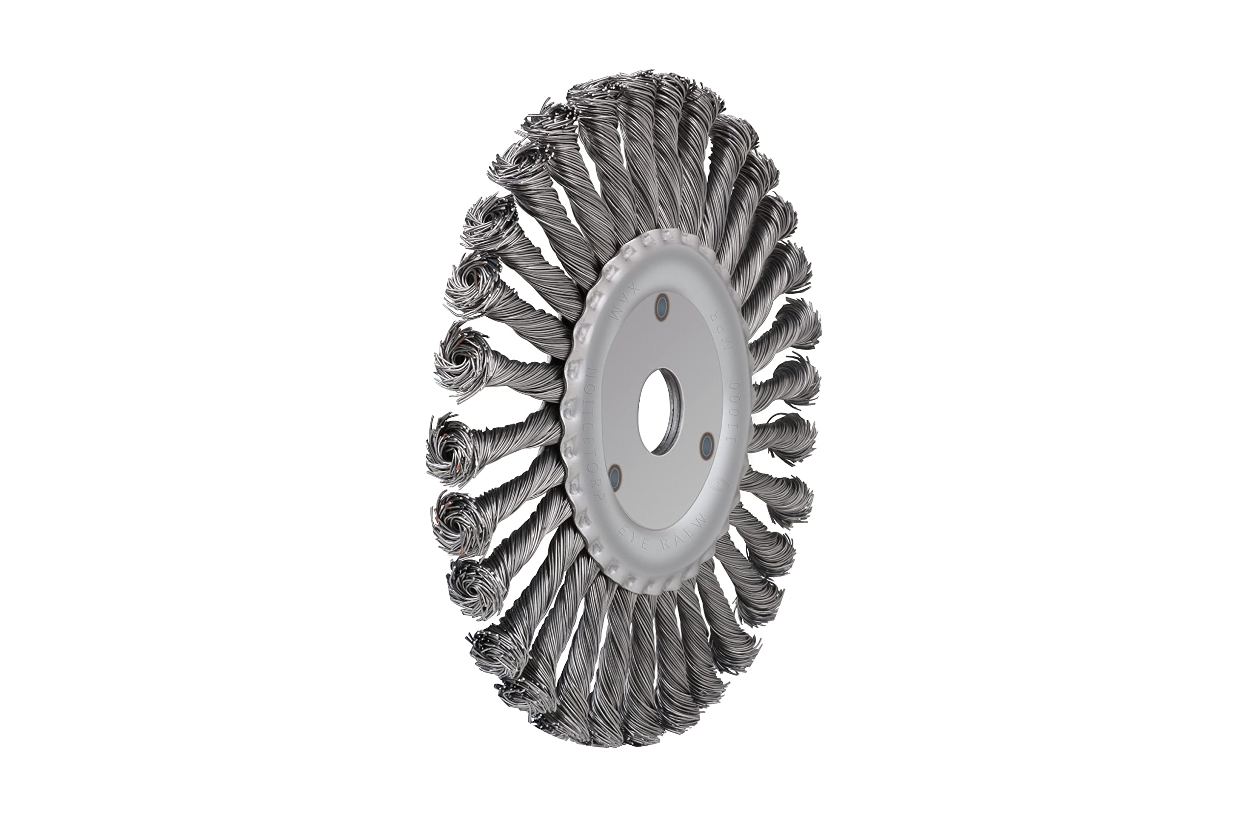 6Inch Wire Wheel Brush, Knotted Twist Wire Wheel with 7/8” Hole for Angle Grinder Removing Rust
