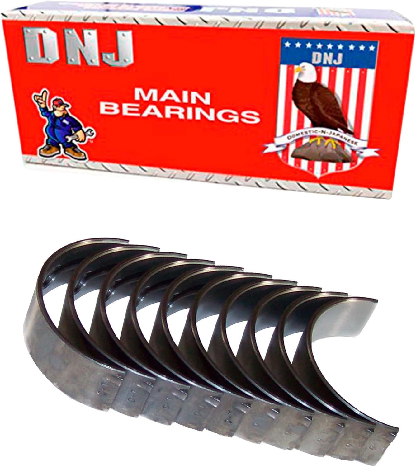 DNJ MB525 Main Bearings Set Standard for 1989-2001 Chevrolet, Geo, Suzuki Esteem, Sidekick, Tracker 1.6L L4 16V SOHC 1588cc