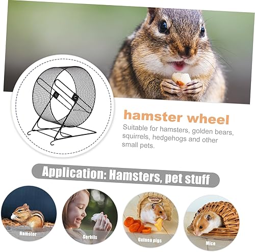 Miniatura 3 de Rueda de hámster grande para hámster, ruedas para correr, chinchillas, juguete de ejercicio, para jerbos ratas, ratones, erizos, corredores