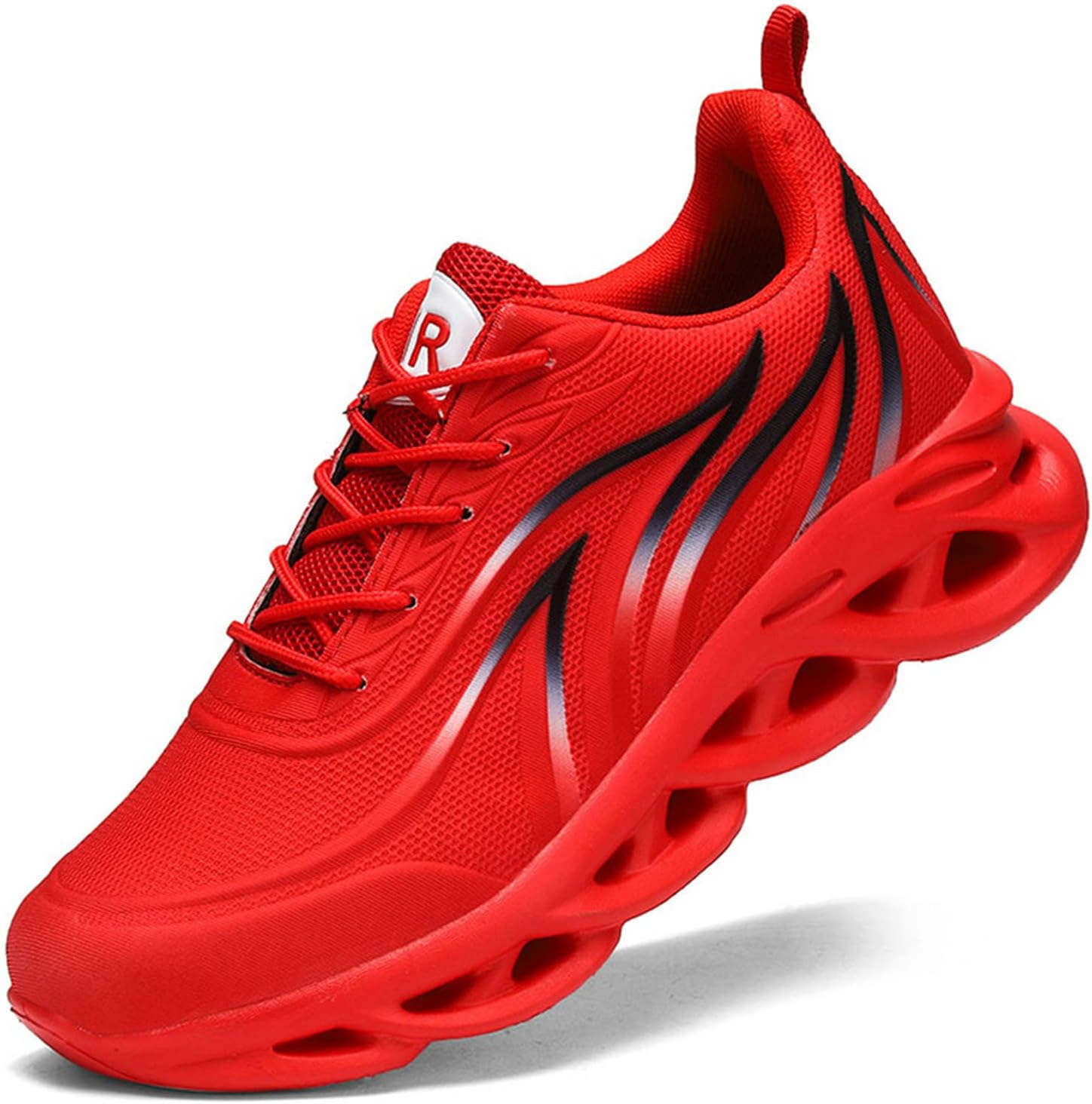 TOPSSCTRRunning Shoes for Men Athletic Sports Walking Comfortable Cushioning Breathable Mesh Lightweight Lace up Fashion Sneaker Trainers