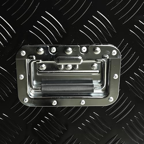 Miniatura 8 de Caja de herramientas chapada en aluminio resistente de 48 pulgadas, caja de herramientas para camioneta, caja de herramientas para remolque, caja de