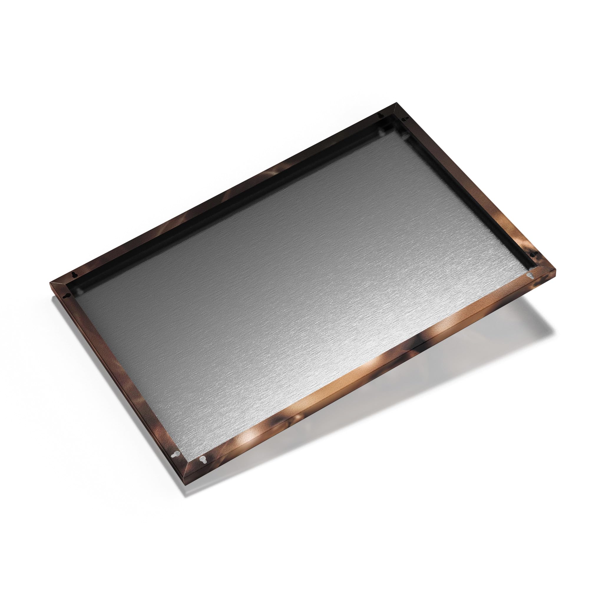 DEQORI Metalowa tablica magnetyczna | wymiary 90 x 60 cm | motyw "Pachnące ziarna kawy" | tablica suchościeralna na wszystkie magnesy | tablica magnetyczna do kuchni i biura | designerska tablica