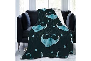 Manta Ray Throw Blanket: Embark on an Underwater Adventure
