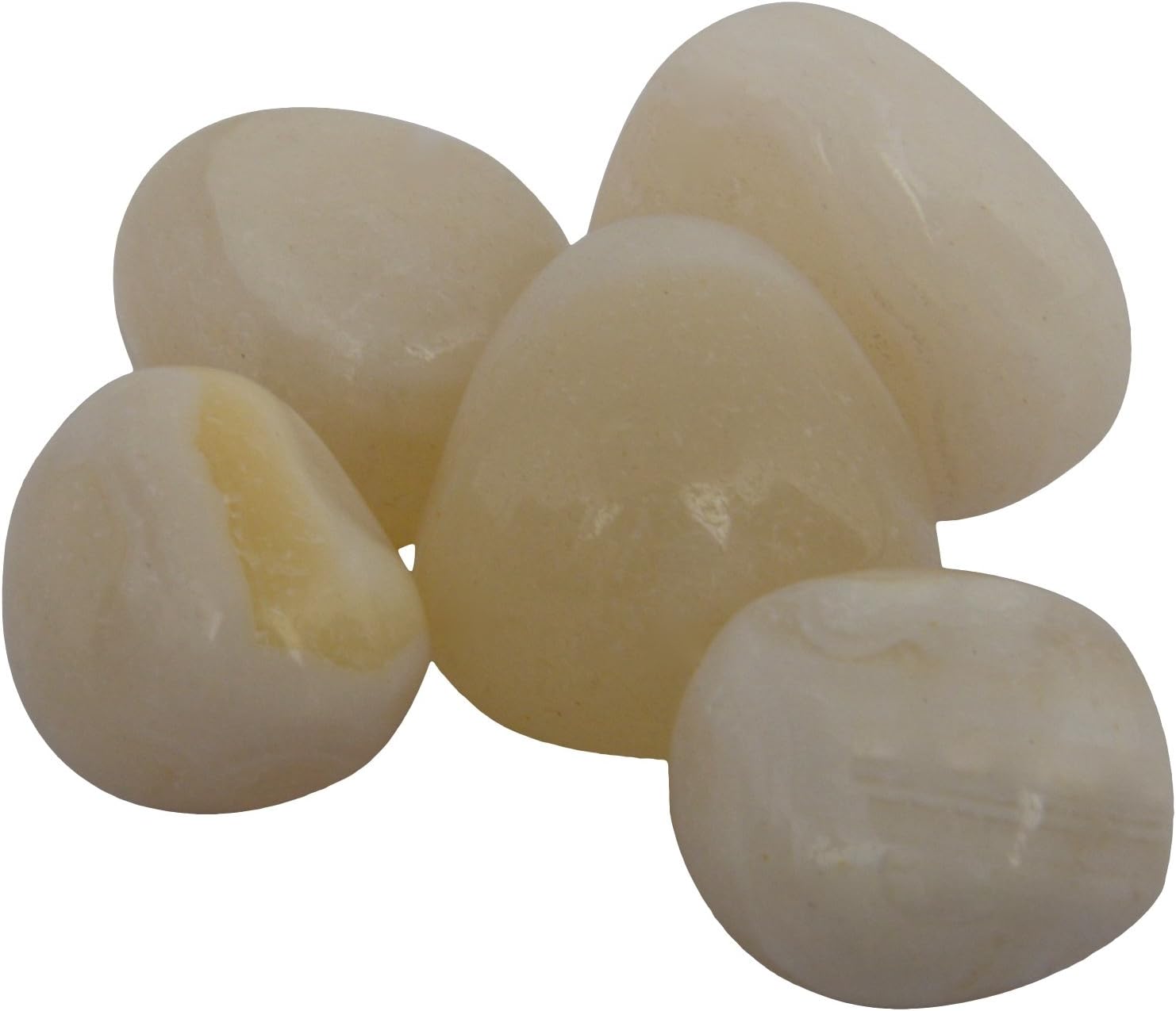 Tile Italia Pebbles Onyx White Polished Pebbles - PP026 (White) 1kg