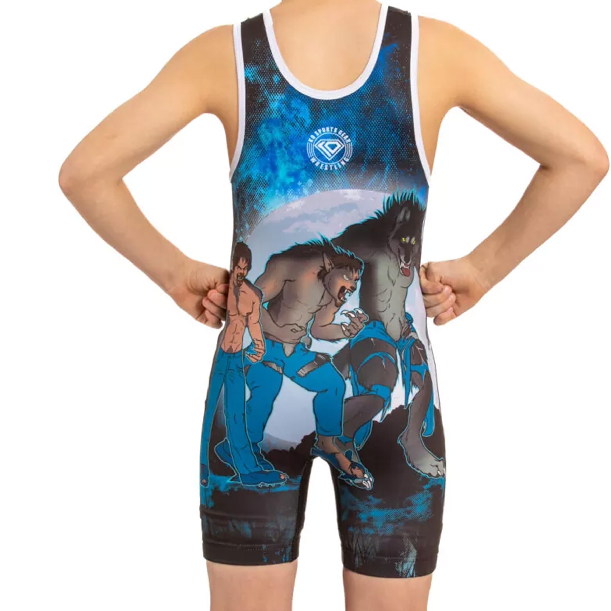 KO Sports Gear Erwachsene Wrestling Singlets, Tier- und Fantasy-Designs, XS