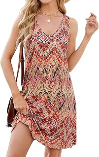 Sponsored You’re seeing this ad based on the product’s relevance to your search query.Learn more about this advertisement EUDOLAH Women's Summer Dress, Casual Dress with Pockets, Floral Print, V-Neck, Sleeveless Dress