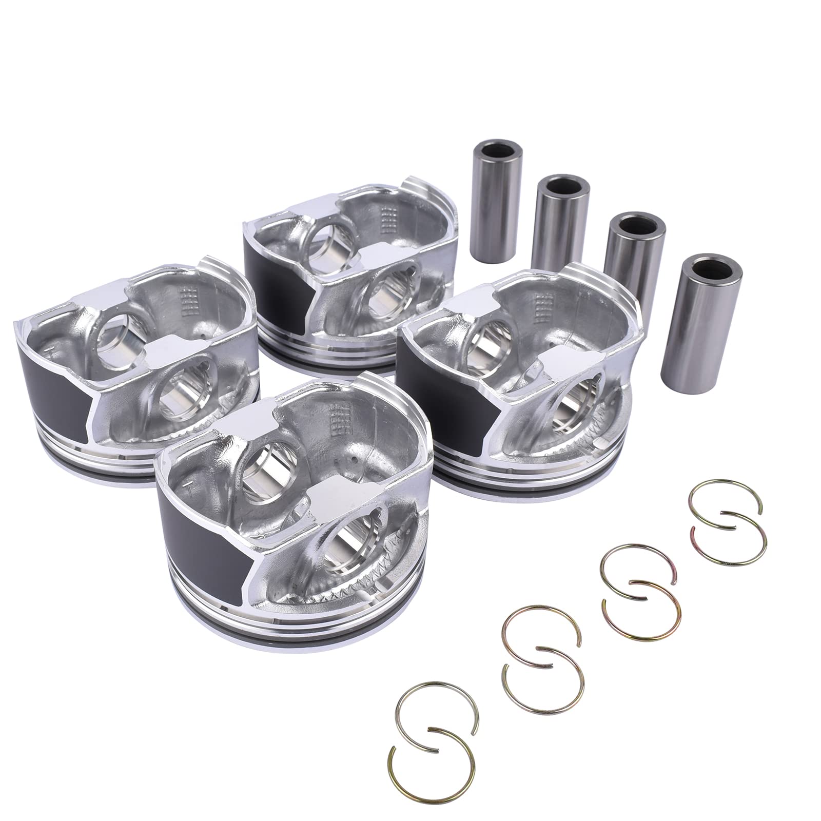 4x Pistoni fasce elastiche per A3 8V1, 8VK Leon 5F1 Golf 6 BA5, BV5 1.4 TSI TFSI CZD CZDA CZDB CXSA # 04E107065GF 04E107065GK 04E107065EJ